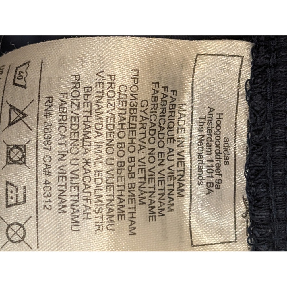 Adidas‎ Mens Navy Blue Sweatpants Joggers Athletic Sportswear Logo - Picture 4 of 4